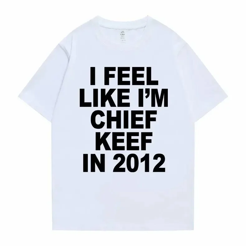 ตัวเลือกสินค้า Chief Keef 2012 กราฟิกพิมพ์ แฟชั่น Hip Hop เรียบง่าย