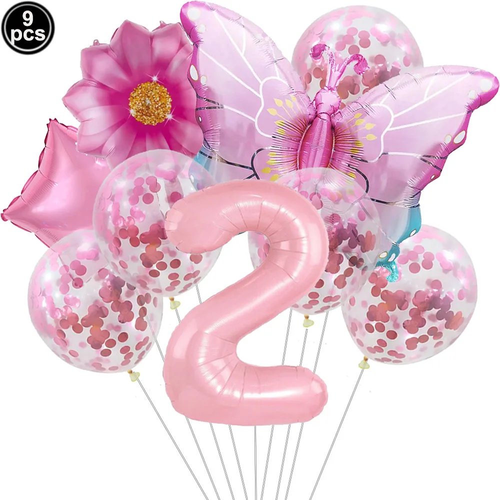 Enchanting Pink Butterfly Balloon Kit for Celebrations and Events