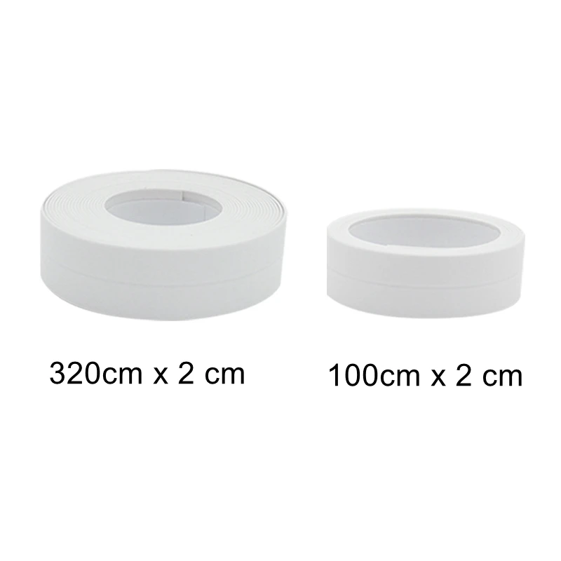 Shower Bath Sealing Tape Strips PVC Self Adhesive Waterproof Wall Sticker for Bathroom Kitchen Seal Caulk Strip Sink Mold Proof wall stickers self adhesive stickers waterproof tape waterproof wall tape