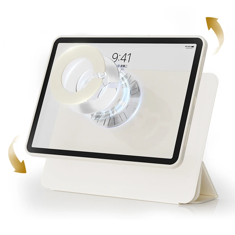 Magnetic 360° Rotating Detachable Back Case