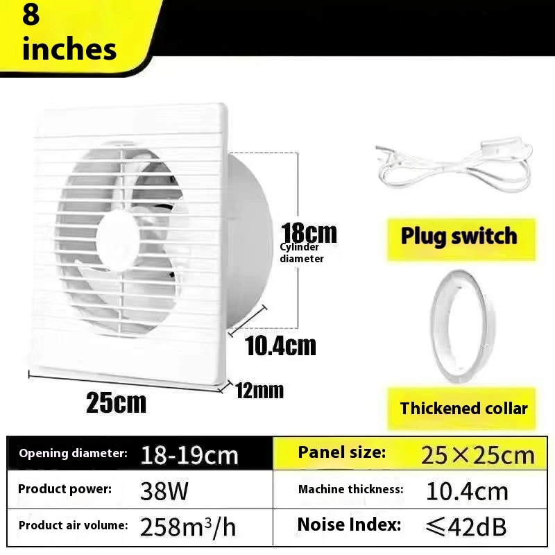 220V 4 inch 6 inch 8inch Hanging Wall White Ventilador Small Ventilator Extractor Exhaust Fans Toilet Bathroom Kitchen Fan 4 küchexyz.de S1096b9177c964baaaadfb57c1316e6928 küchexyz.de Best Price | Fast Delivery |Quality Product 220V 4 inch 6 inch 8inch Hanging Wall White Ventilador Small Ventilator Extractor Exhaust Fans Toilet Bathroom Kitchen Fan