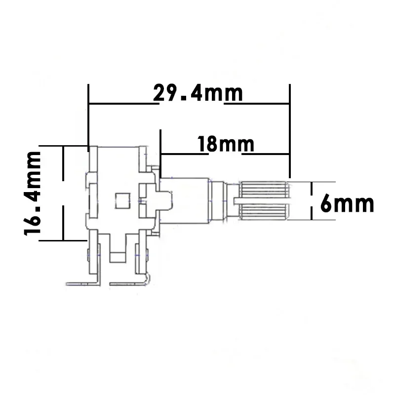 4PCS 18mm Shaft Dual Deck MN250 MN500K Blend Balance Pickups Potentiometer Guitar Parts