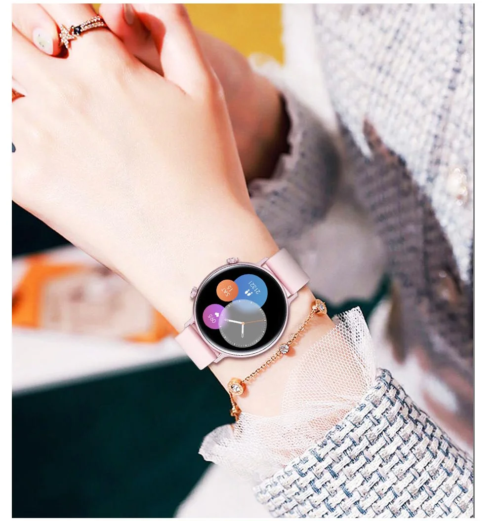 2022 Fashion Smart Watch Men Fitness Bracelet Heart Rate Blood Pressure Monitoring Sports Tracker Call Smartwatch Gift for Women
