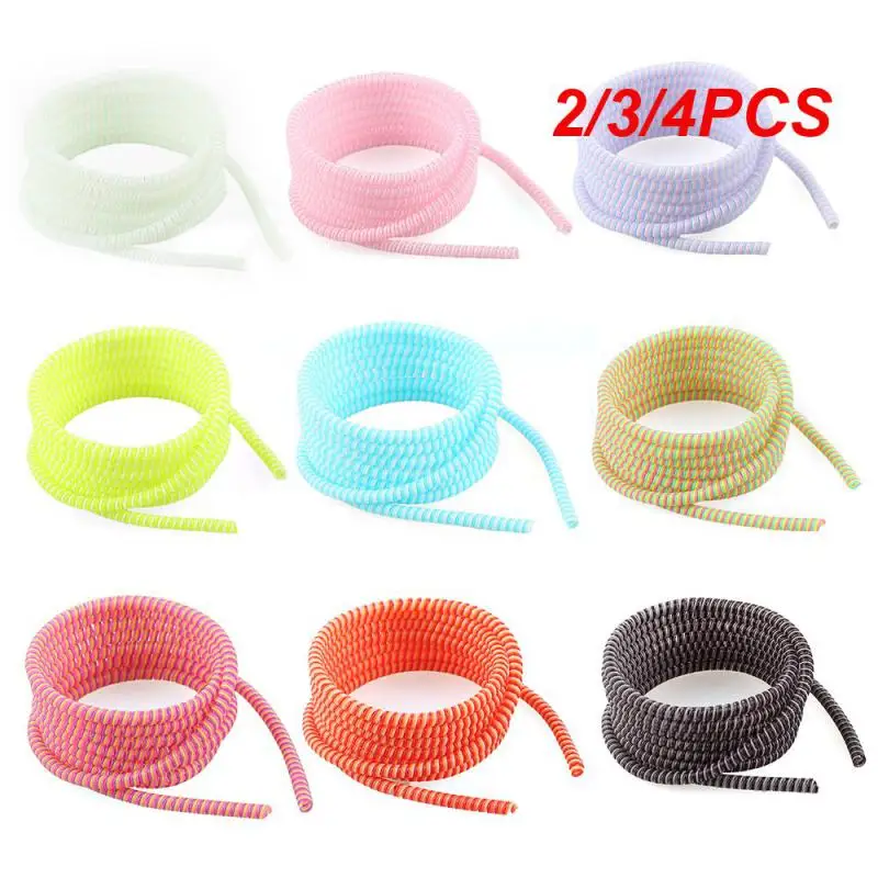 

2/3/4PCS Usb Charging Data Line Convenient Premium Usb Charging Cord Protector For Iphone Iphone Wire Management