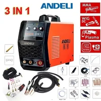 Brand New CT-418 3 IN 1 Welding Machine Digital Display TIG/ MMA/ CUT AC 220V Plasma Cutter Cutting Welder& Accessories 50/60Hz 1