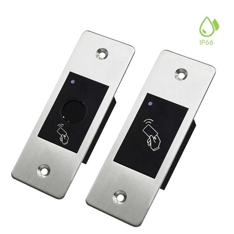 9-18V RFID Reader Keyless Door Opener Metal Access Control Scanner 800 Users Mini IP66 Waterproof Embedded Fingerprint Reader