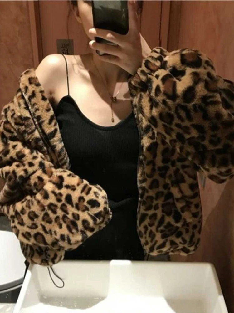 Winter Leopard Print Jacket Image 6