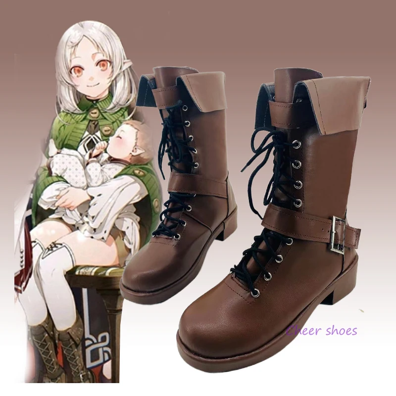 

Anime Sylphiette Mushoku Tensei Jobless Reincarnation Cosplay Shoes Comic Halloween Carnival Cosplay Costume Prop Men Boots Cos