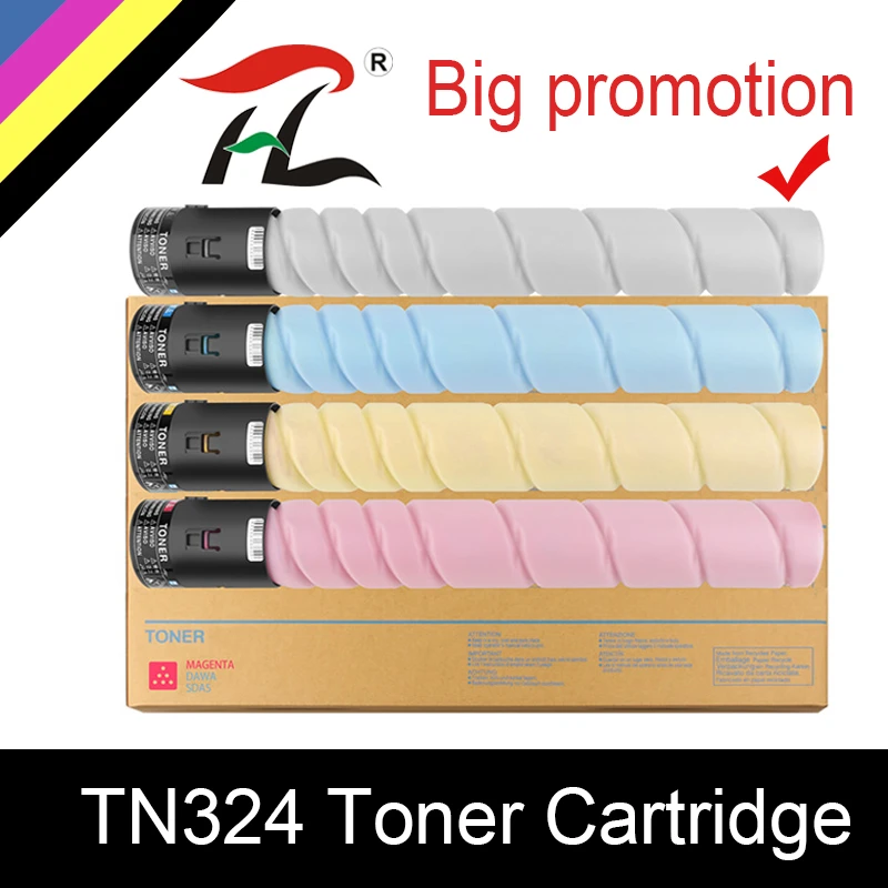 

4 X TN324 TN512 tn-324 Toner Cartridge Compatible For Konica Minolta Bizhub C308 C368 C258 C454 C454e C554 C554e Copier