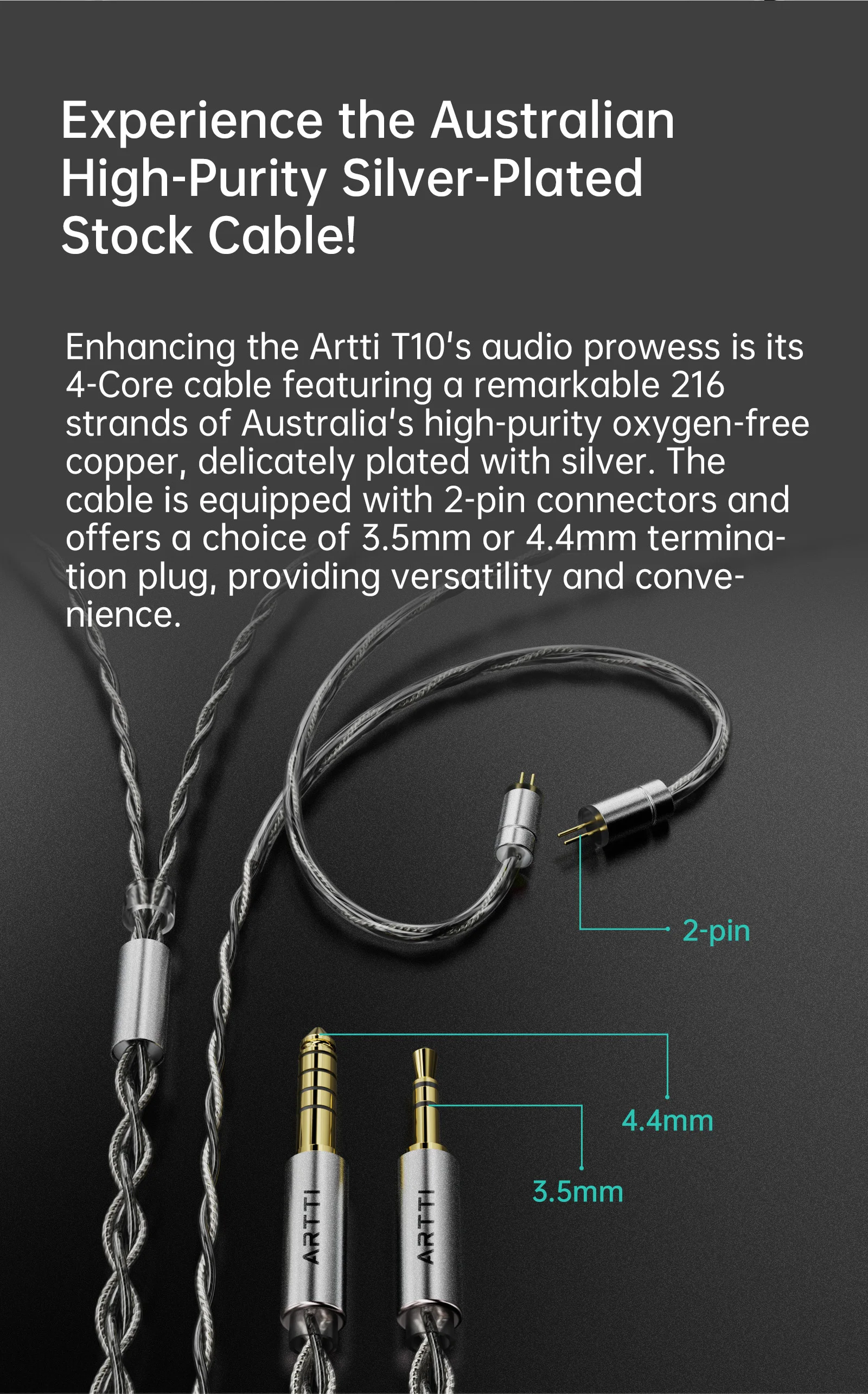 Artti T10 Wired Hifi In-ear Monitors With Planar Driver Technology_voghion.com
