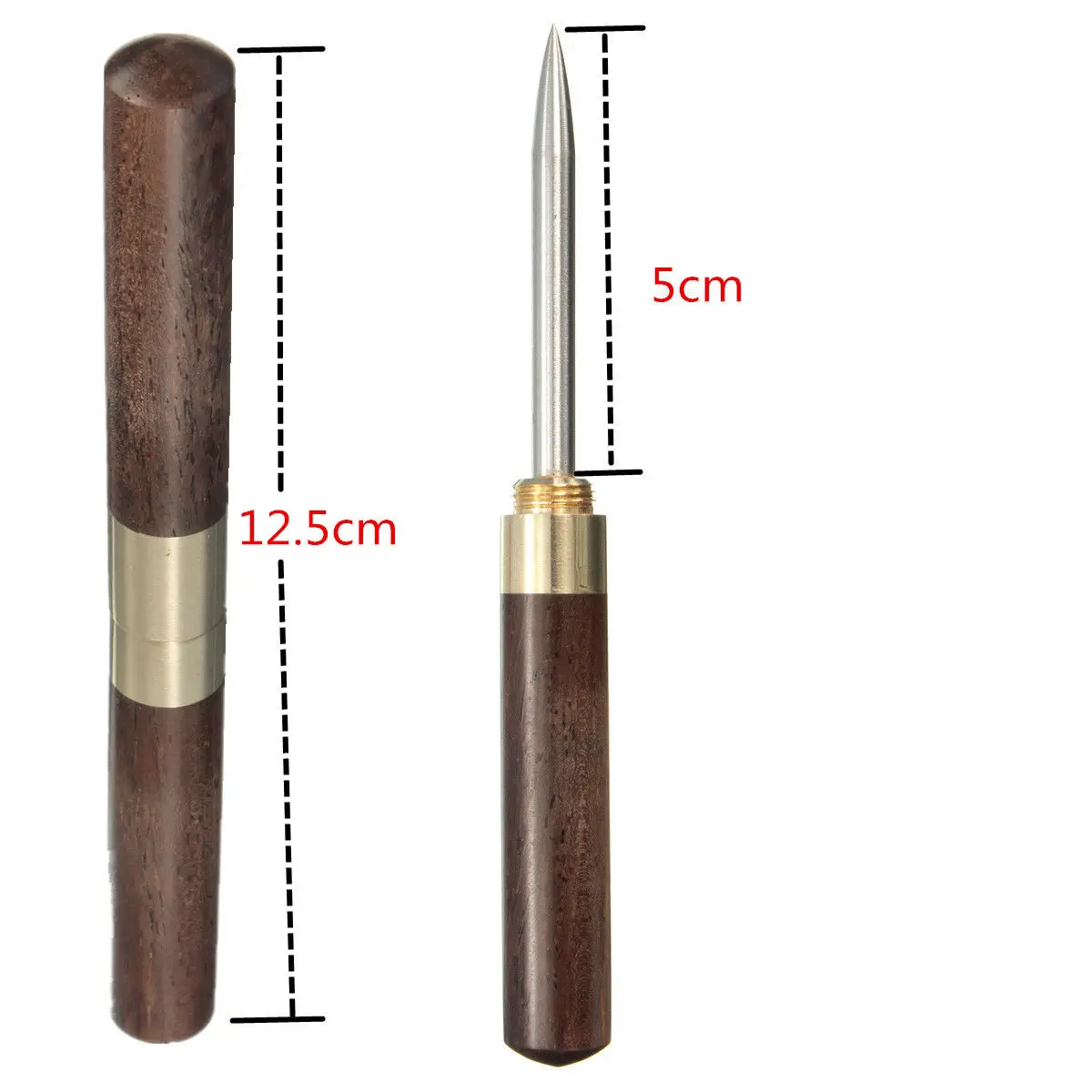 1pcs Sandalwood Tea Knife Needle Pick With Wood Handle Puer Tea Tools Cone Needle Breaking Prying Brick Professional Tool