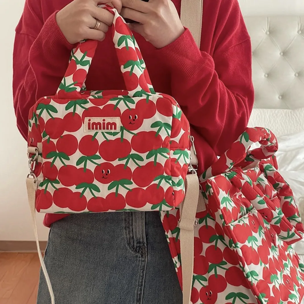 INS New Cute Cartoon Printing Pet Storage Bag Out Portable Handbag Cat Puppy Snack Shoveling Bag Travel Dog Supplies