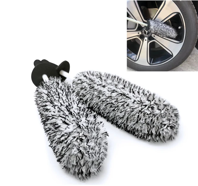 Car Wash Super Brush Microfiber Wheels Brush Non-Slip soft Handle Easy To  Cleaning car wheel Spokes Car Accessories - AliExpress