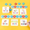 Wooden CVC Word Spelling Games, 2 in 1 Mathematical Operations And Alphabet Spelling Toys, Montessori Toy for Preschool Kids 3