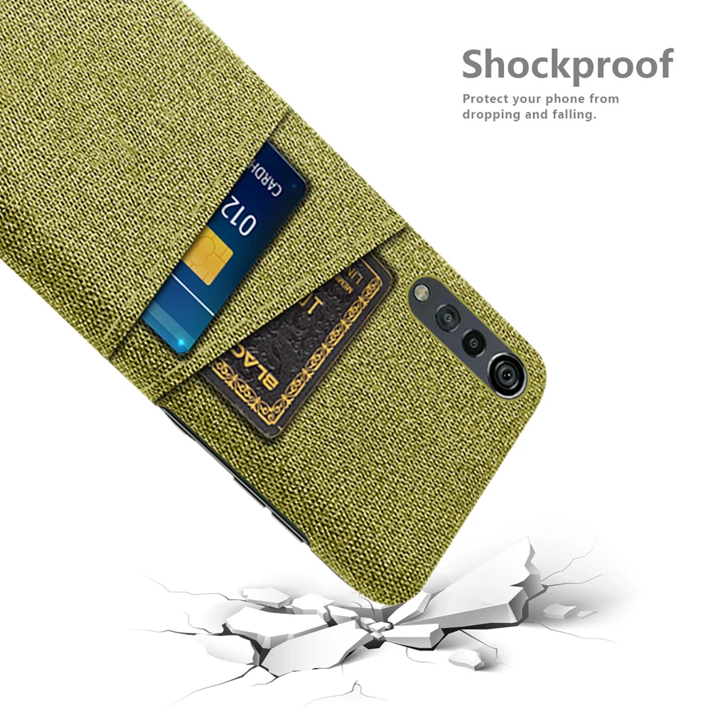 Luxury Fabric Dual Card Wallet Cover
