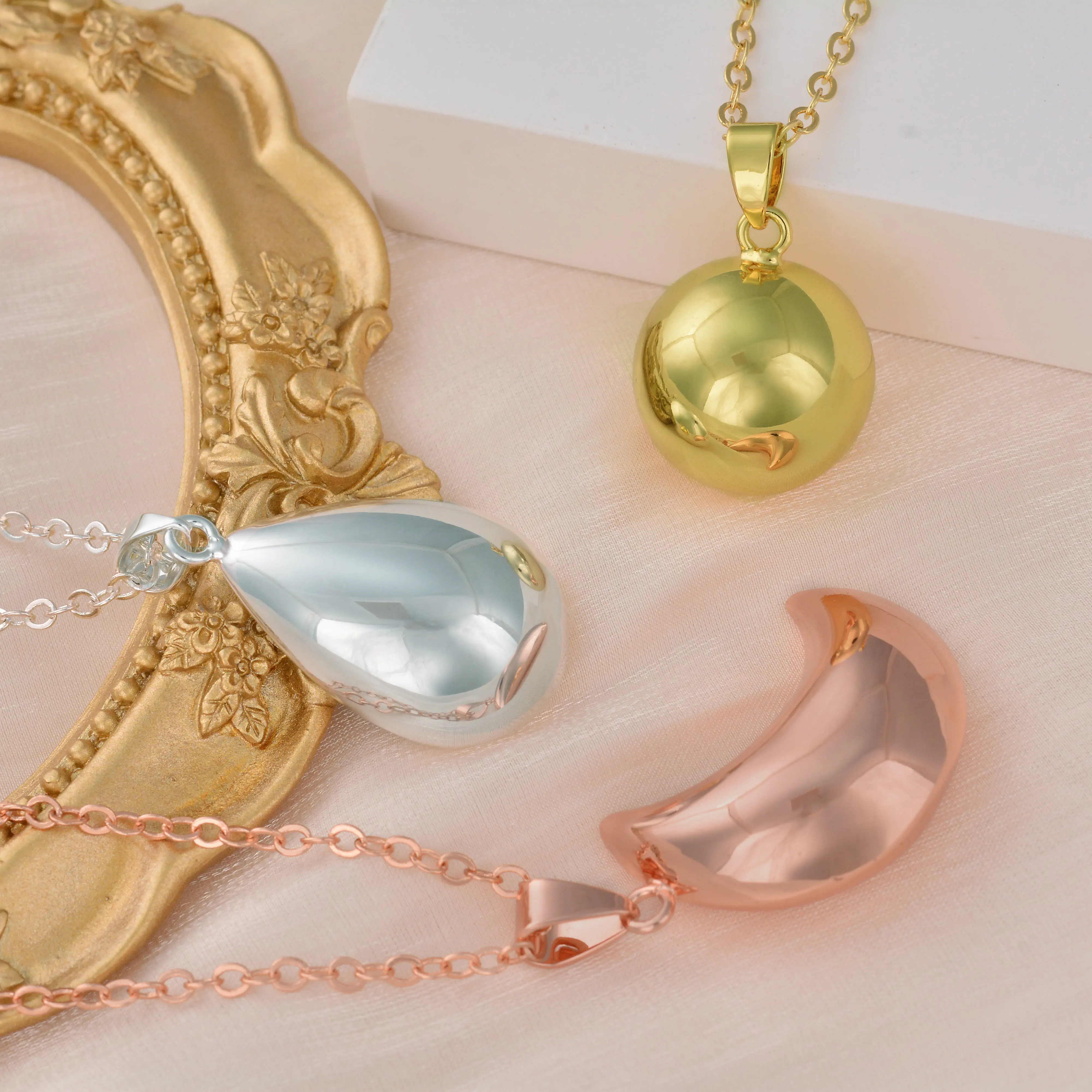 Eudora Harmony  Ball Angel Caller Pregnancy Bola Pendant Necklace Simple Smooth Chime Bell Ball Jewelry for Women Mom's day Gift 5