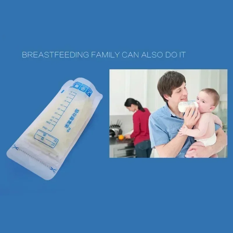 250ML Milk Freezer Bags Mother Milk Baby Food Storage Breast Storage Bag BPA Free Baby Safe Feeding Bags 10/20/30Pcs