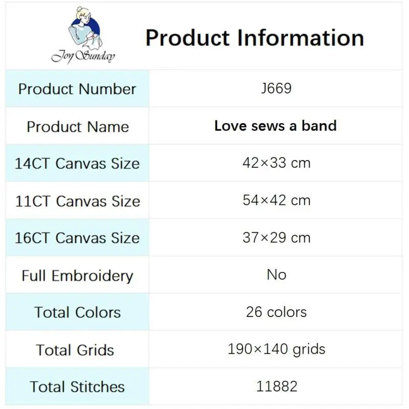 Cross Stitch Kit Sewing Machine and Doll DIY Cartoon Pattern 14CT 16CT 11CT White Printed Fabric DMC Thread Embroidery