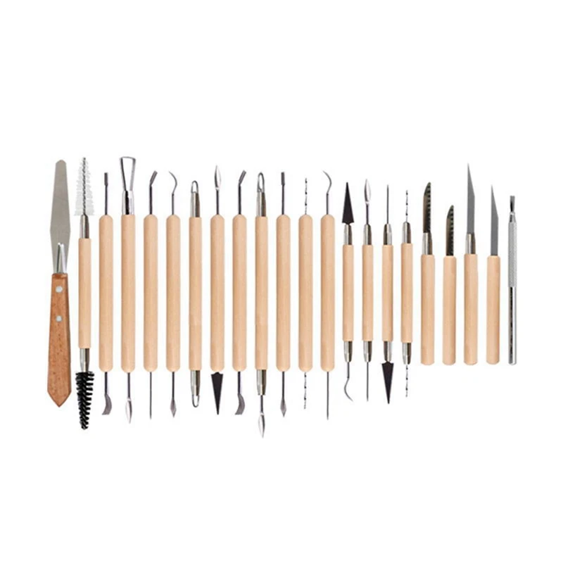 band saw machine 30Pcs Arts Crafts Clay Sculpting Tools Pottery Carving Tool Kit Pottery & Ceramics Wooden Handle Modeling Clay Tools wood pellet mill for sale