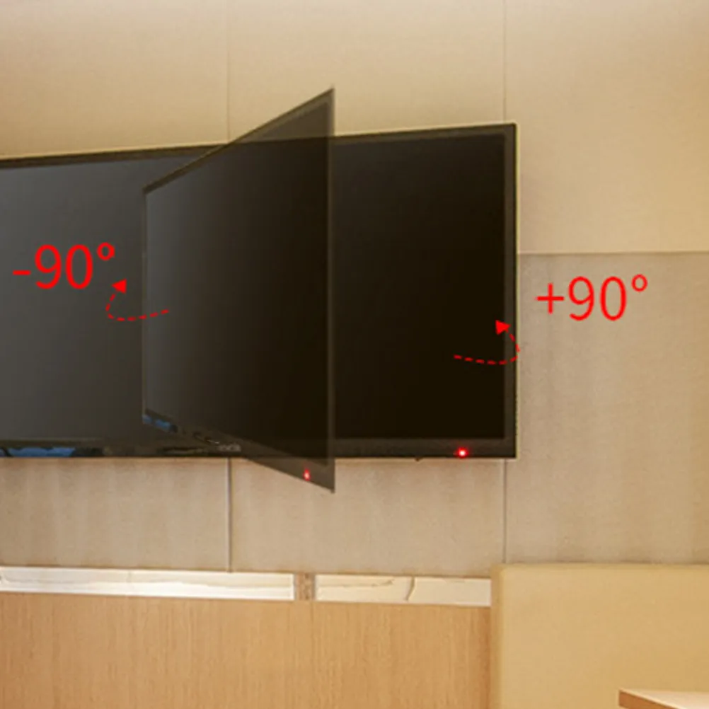 확장 가능하고 회전 가능한 TV 벽걸이 브래킷, 14-42인치 스크린용 조절 가능 지지대, 15도 틸트 TV 모니터 스탠드 홀더