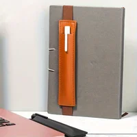 4pcs Adjustable Elastic Band Pen Holder PU Leather Pen Sleeve Pouch Elastic Notebook Pen Holder Detachable 2
