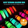 6PCS 25ml Fluorescent Paint Glow In The Dark Light Body Paint Face Painting for Party Halloween Event Makeup Club Makeup Xmas Gl 3