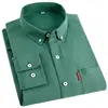 5XL 100 Cotton Long Sleeve Shirt for Men Casual Oxford with Pocket White Shirt Men Long Sleeve Slim Fit men shirts short sleeve