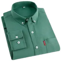 5XL 100 Cotton Long Sleeve Shirt for Men Casual Oxford with Pocket White Shirt Men Long Sleeve Slim Fit men shirts short sleeve