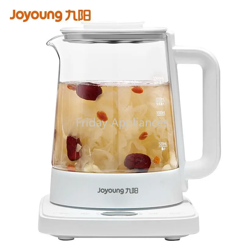 

Joyoung Health Pot Tea Boiler Teapot Electric Kettle Kettle Kettle Electric Kettle Mini Glass Flower Teapot 1.5L