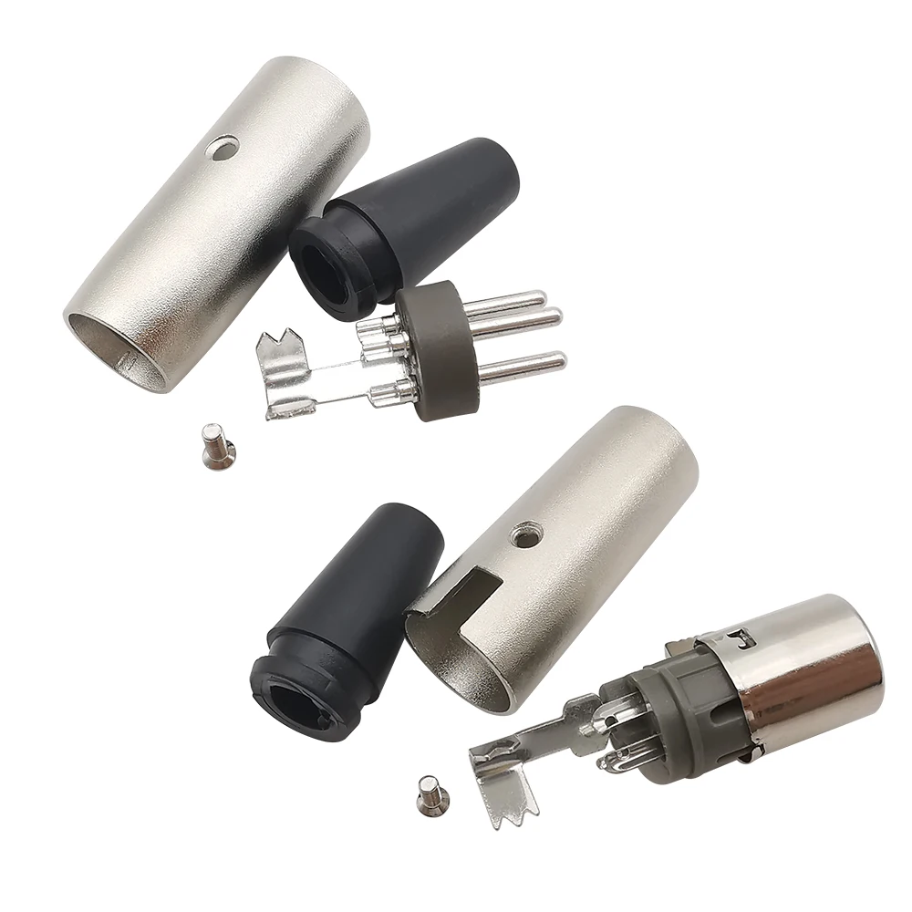 Metal XLR 3Pin Plug Male and Female Jack Solder Adapter Connector for Music Desk Speaker Audio Microphone Mic Cable Terminals wire connector terminals wire connector electrical connectors connector adapter power jack connector audio jack adapter speaker terminal connector cable connector