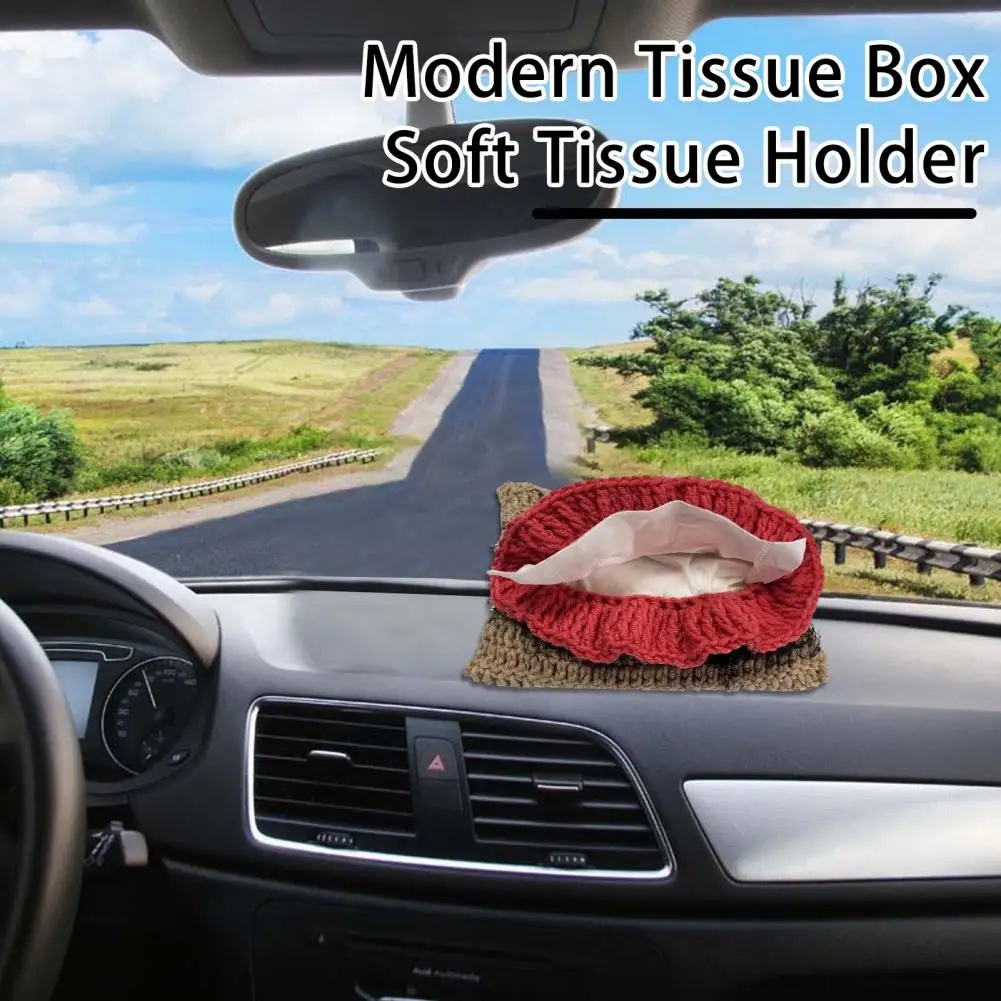 

Забавный держатель для салфеток, причудливый держатель для салфеток для автомобиля, настольный держатель для салфеток, Мягкий Вязаный диспенсер для салфеток, забавный держатель для взрослых