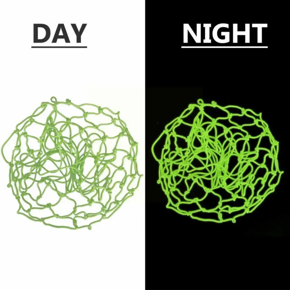 

Green Fluorescent Basketball Net Standard Sports Fluorescent Replacement Basketball Nets Ball Night Net Durable Hoop Access U8X3