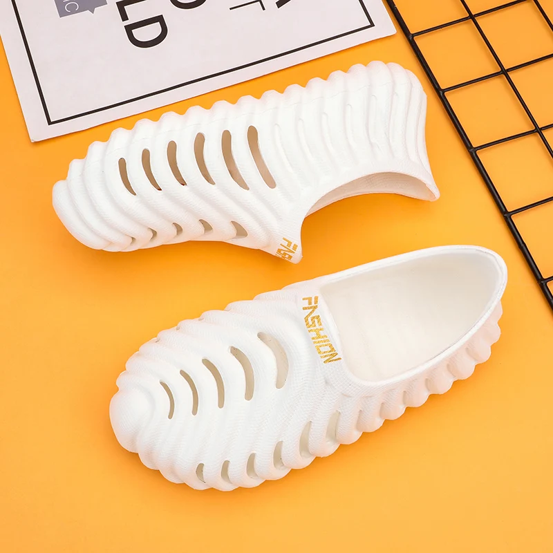 صنادل رجالية عصرية من مادة إي في إيه، أحذية شاطئ مريحة وخفيفة الوزن للرجال، أحذية مائية غير قابلة للانزلاق، أحذية رياضية كاجوال للمشي قابلة للتنفس