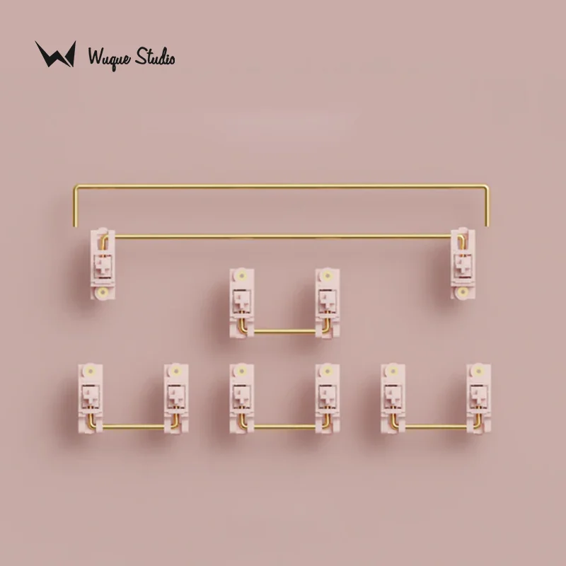 Wuquestudio ws Stabs Aurora Série Rosa Pcb Montagem Parafuso em Estabilizadores de Teclado - Imagem 2