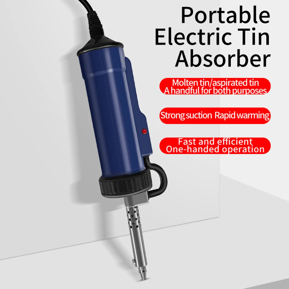 BBT-580 Automatic Desoldering Machine 110V/220V Automatic Vacuum Suction Tin Tool with 3 Suction Tip for Tin Removal & Soldering