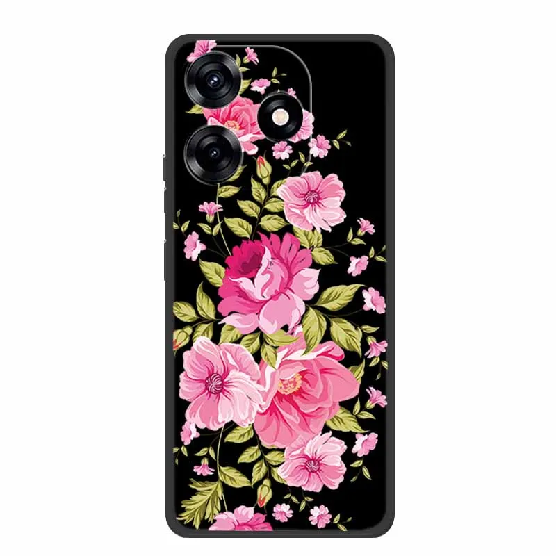 Premium Black Silicone Soft Phone Case - 6.6 Protective Back Cover Shell