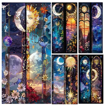 ☀️🌙 Sun & Moon Stained-Glass Diamond Painting Kit – Celestial Day & Night Mosaic Art 1