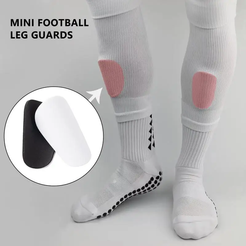 

Mini Soccer Shin Pads Lightweight Soccer guards thin insert protective equipment 1 pair Portable Soccer Training Shank Board #W0