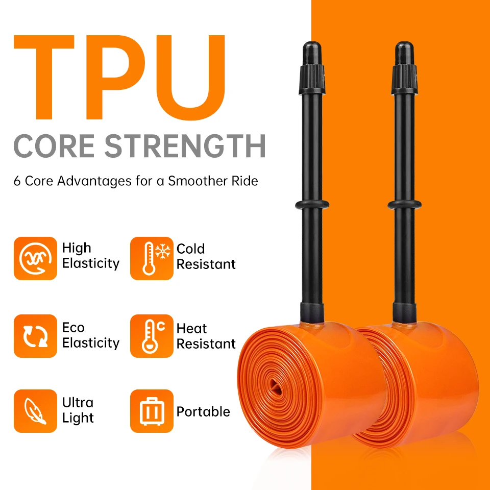 Puncture-Resistant TPU Gravel and Off-Road Bike Inner Tube with French Valve