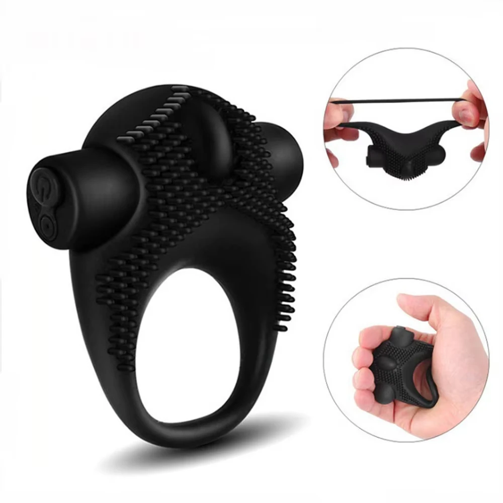 Silicone Rechargeable Vibrator Ring for Couples