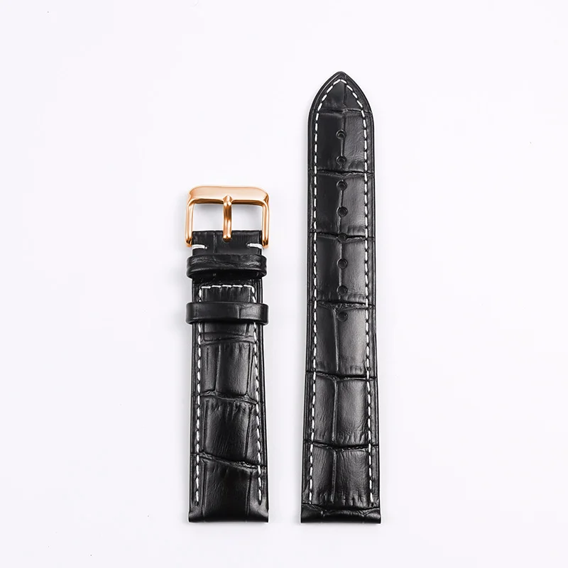 Premium Genuine Calfskin Leather Watch Band - Quick Release Strap