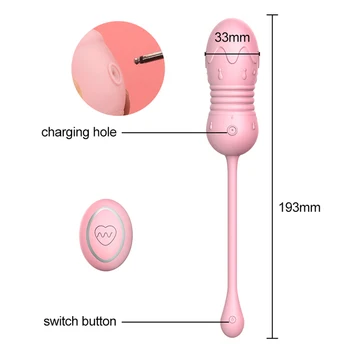 Vibrating Egg Vaginal Massager for Women  G-spot Stimulator Jump Egg Remote Control 8 Speed Sex Product Sex Toy Adult Toys 5