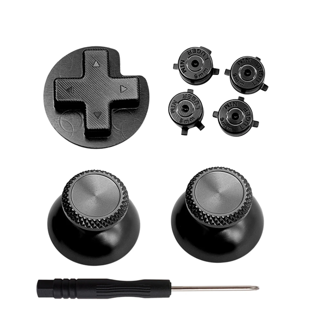 Metal Gamapad Rocker Cap Cross Key Direction Keys Switch Pro Game Handle Modifica Abxy Button Set Di Chiavi Di Ricambio