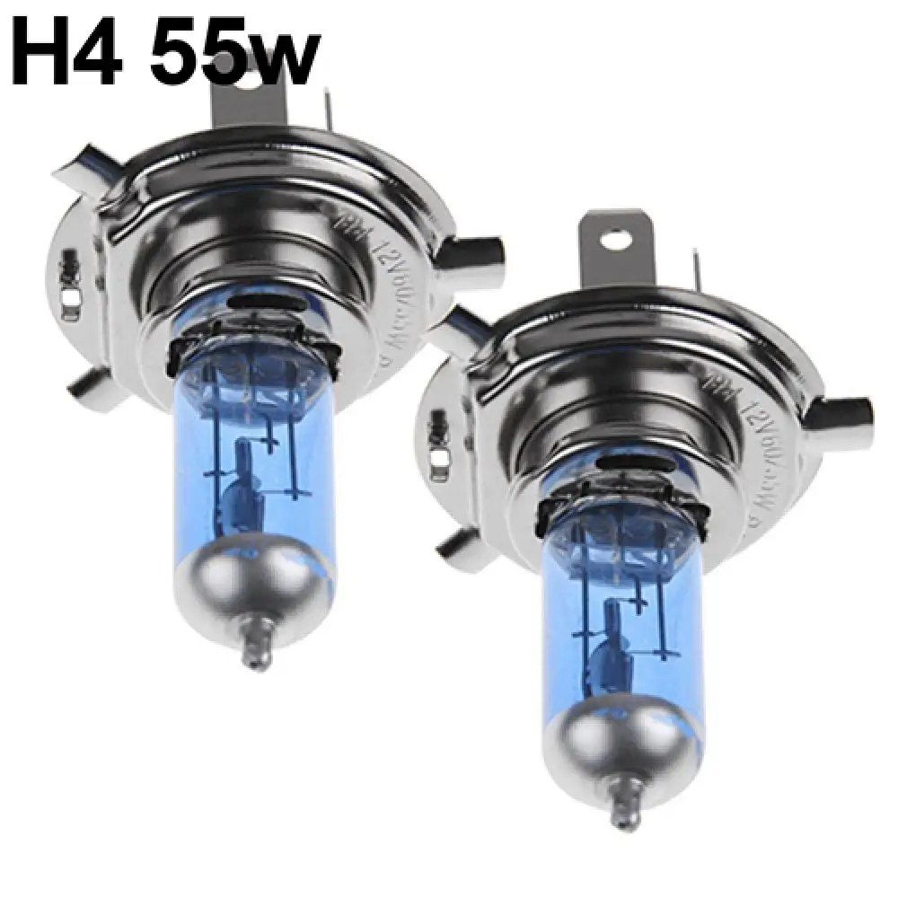 2Pcs H1 H4 H7 55W 100W Xenon Gas Halogen Headlight White Lamps 12V 5000K Bulbs carros Exterior Automobile Car
