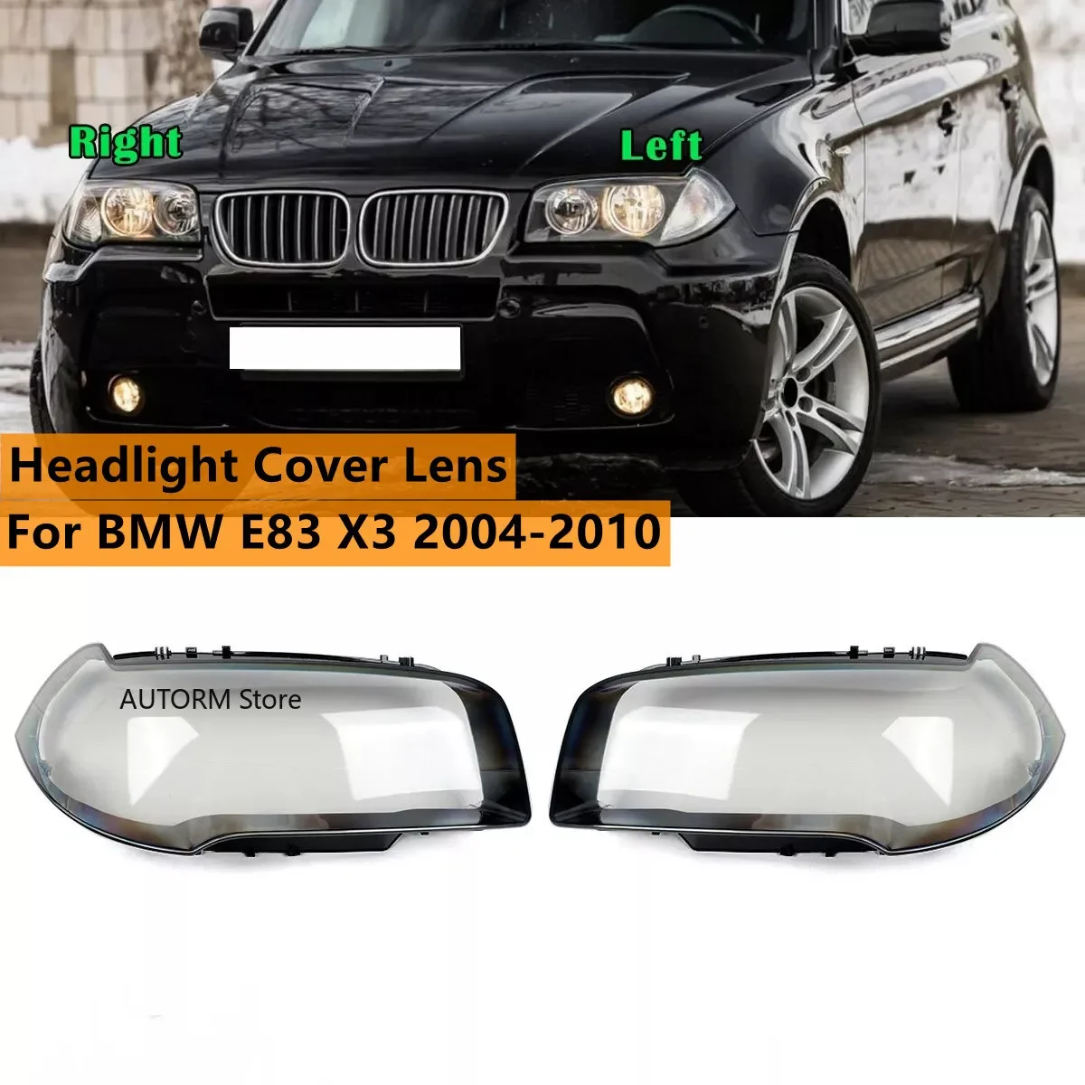 Headlight Cover Headlight Lens Cover for BMW X3