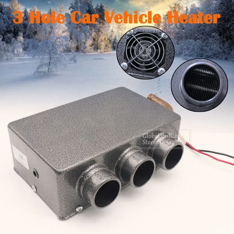 DC12V24V3HoleCarAirHeaterAutoWindshieldDefrosterDefogging