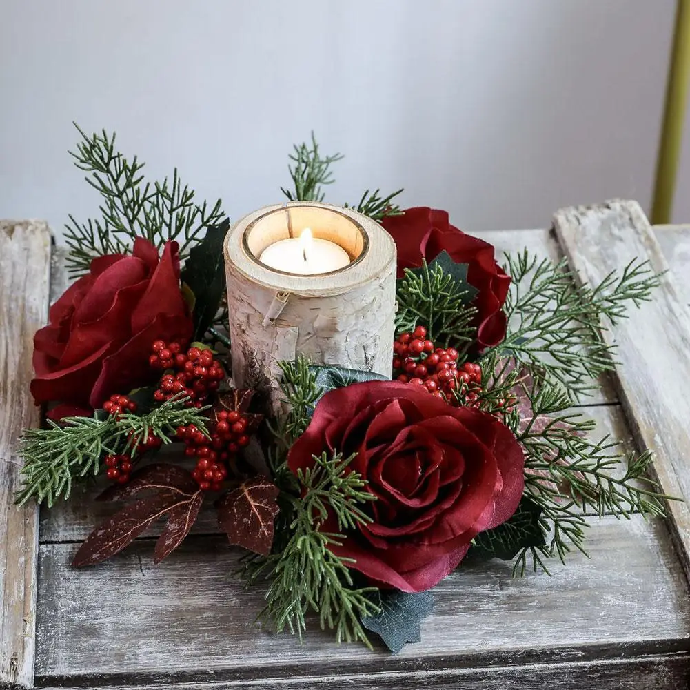 Lyrow Anillos De Vela De Navidad, Pequeños Anillos De Vela De Piñas, image size:1001x1001