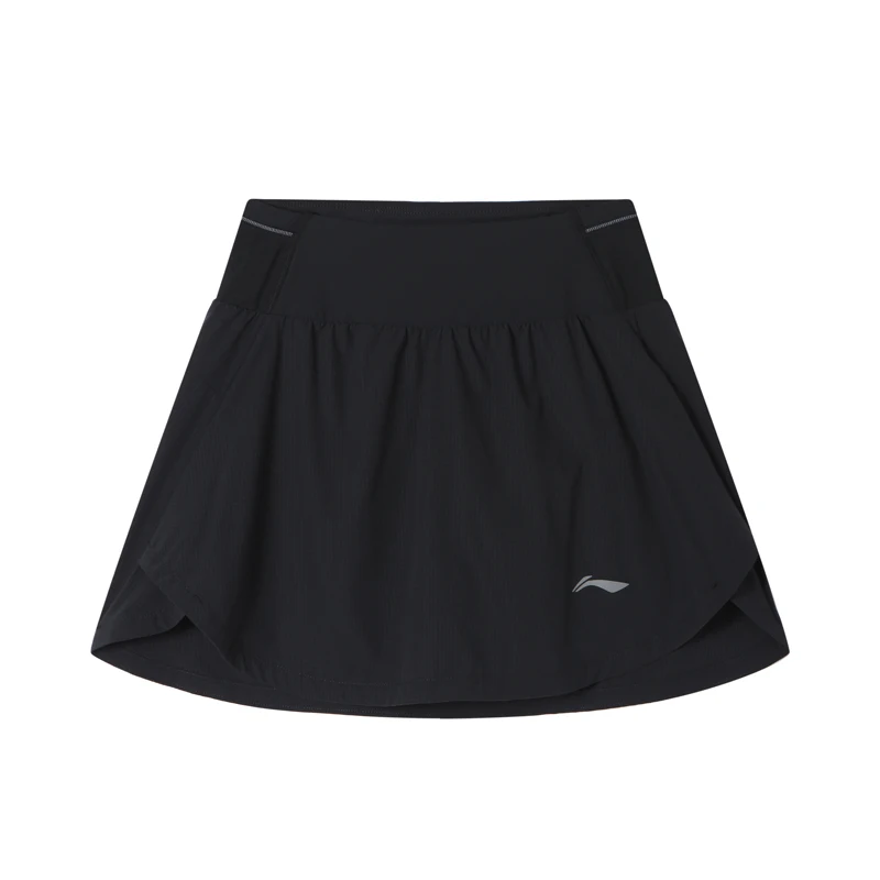 Li-Ning Damen-Lauf-Kurzröcke AT DRY, normale Passform, bequem, atmungsaktiv, einfarbig, LiNing Sport-Kurzröcke ASKV022 – Detail 2