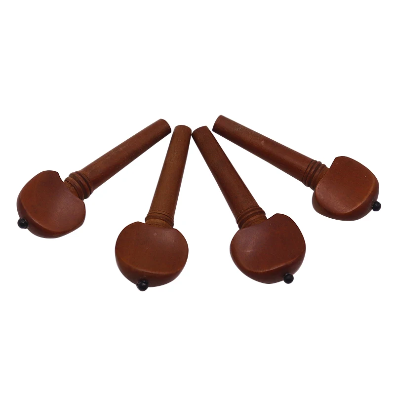 4/4-3/4 Brown Jujube Wood Violin Fine Tuner Tailpiece Big with Tail Rope Violin jujube board Pull the string board kit