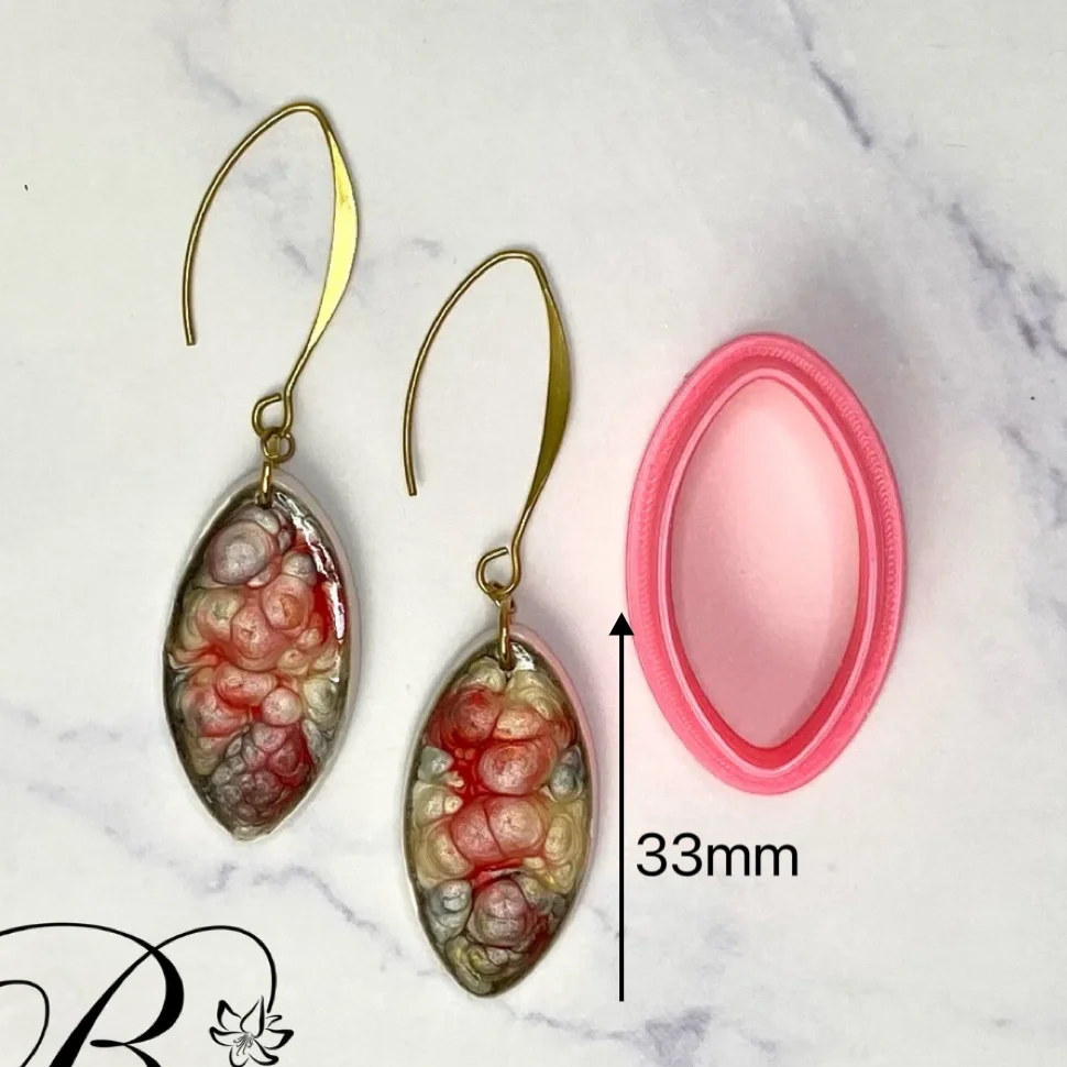 Organic Polymer Clay Cutters for Earrings Making Polymer Clay Earring Cutter polymer clay cutter